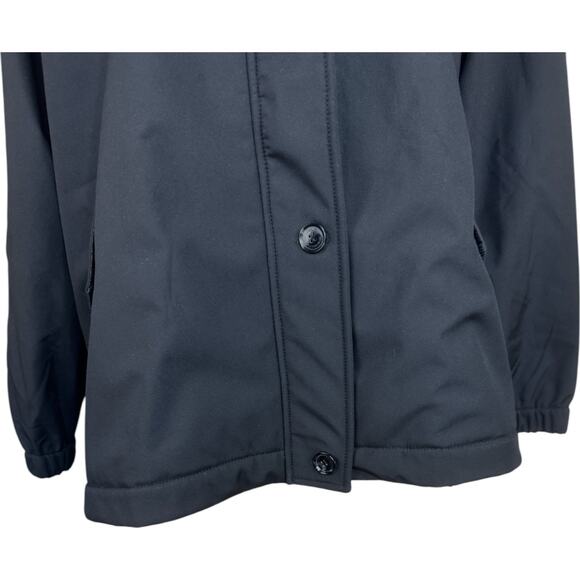 Dennis Basso V-Luxe Black Coat Hooded Zip Button Vent Adjustable 2X Outerwear - Picture 7 of 14